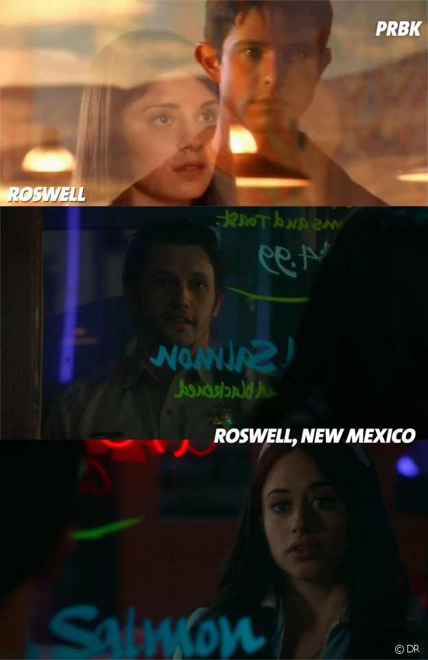 Roswell, New Mexico : une scène en rappel du générique de Roswell