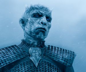 Game of Thrones saison 8 : les coulisses de la transformation des figurants en marcheurs blancs