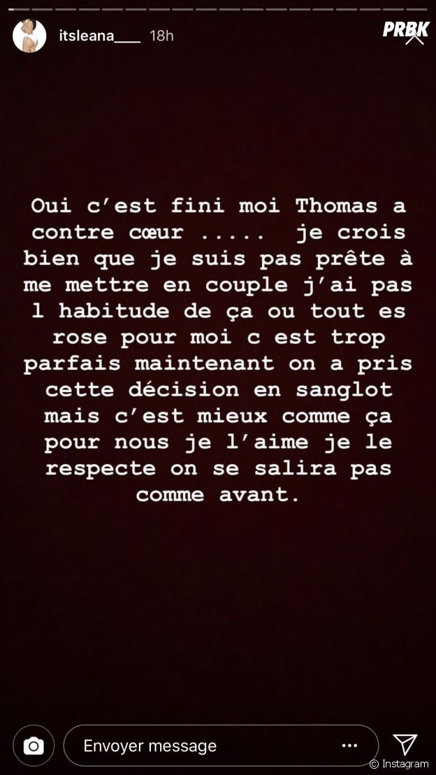 Leana (Les Anges 11) annonce sa rupture avec Thomas