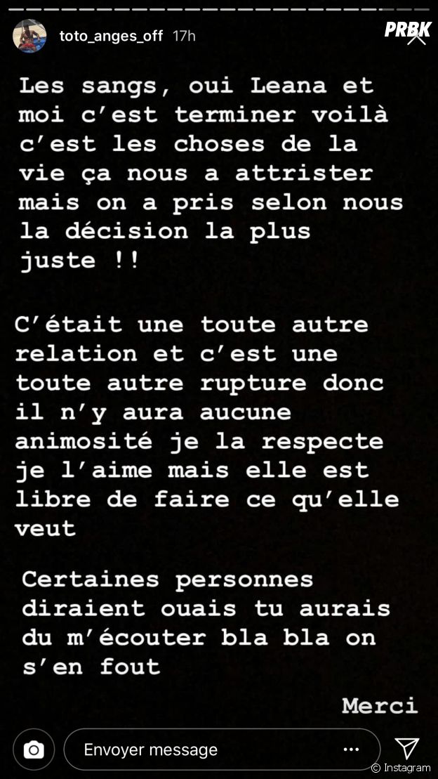 Thomas (Les Anges 11) se confie sur sa rupture avec Leana