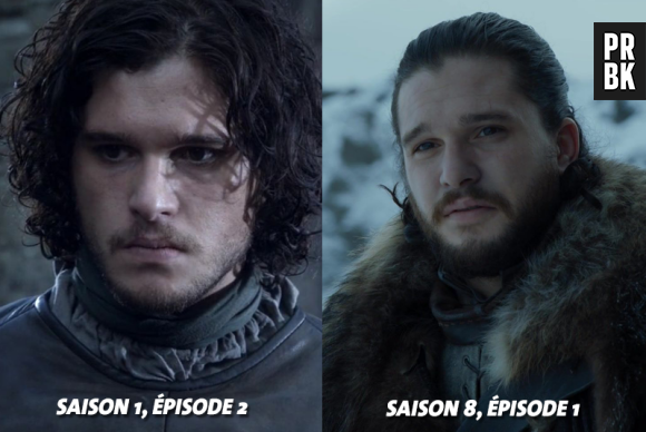 Game of Thrones : Kit Harington (Jon Snow) au début de la série VS aujourd'hui