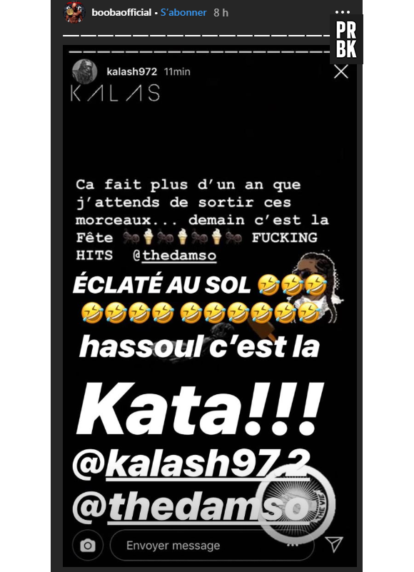 Booba clashe Damso et Kalash sur Instagram