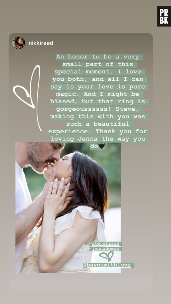 Jenna Dewan fiancée à Steve Kazee : l'actrice et danseuse dévoile la bague de fiançailles, réalisée par son futur mari et Nikki Reed