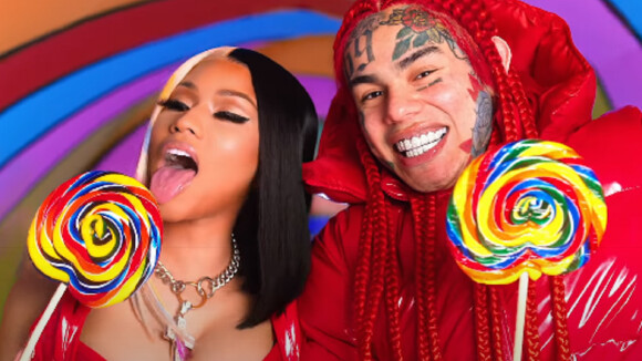 6ix9ine feat. Nicki Minaj : bonbons, jacuzzi, chatons... Le clip WTF, coloré et sexy de Trollz