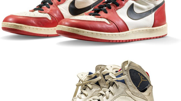 Des Air Jordan portées par Michael Jordan vont être mises aux enchères : records en vue