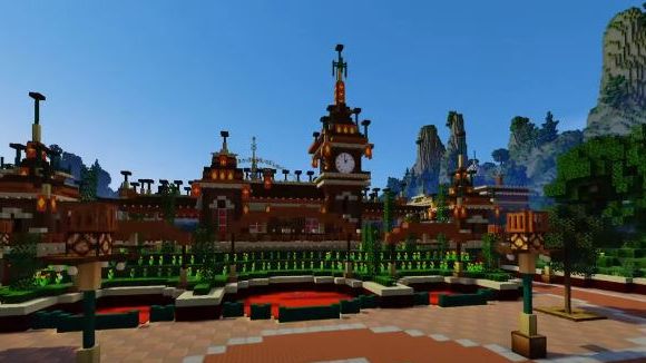 Disneyland Paris version Minecraft : une réplique magique du célèbre parc d'attractions