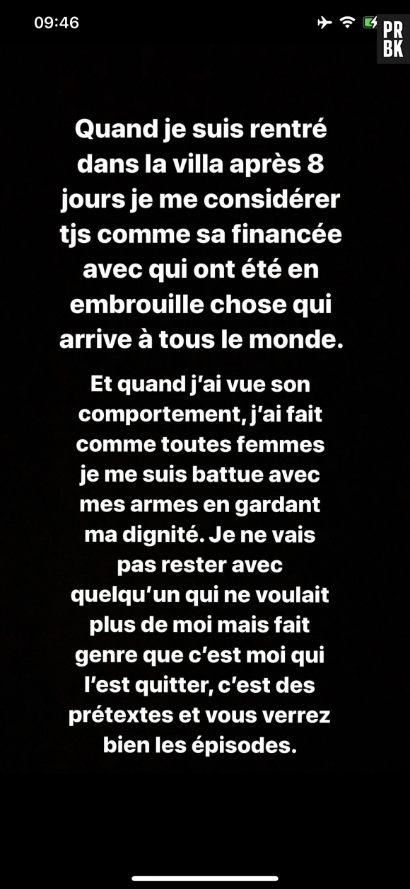 Milla Jasmine (Les Marseillais VS Le reste du monde 5) tacle Mujdat sur Instagram