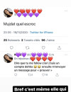 Milla Jasmine affiche Mujdat avec des messages de la fille sur Twitter