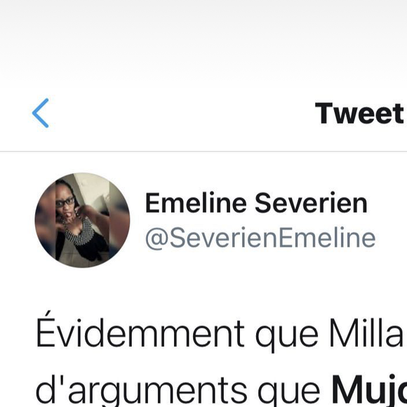 Milla Jasmine affiche Mujdat avec des messages de la fille sur Twitter