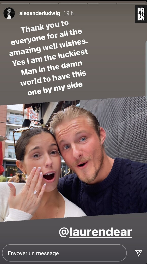 Alexander Ludwig fiancé à sa chérie Lauren Dear : l'acteur de Hunger Games et Vikings annonce la bonne nouvelle en photos