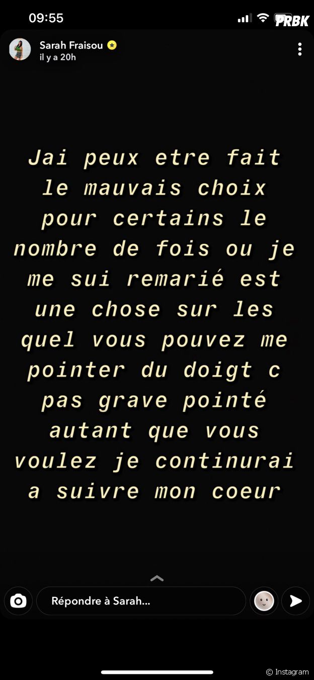 Sarah Fraisou s'exprime sur son divorce avec Ahmed