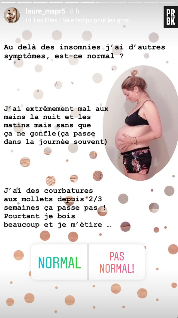Mariés au premier regard 2021 : Laure enceinte de Matthieu, elle s'inquiète à cause de plusieurs symptômes en fin de grossesse et demande l'avis des internautes