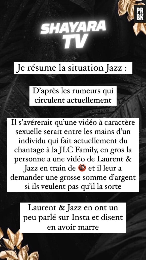 Jazz et Laurent victime de chantage à la sextape ?
