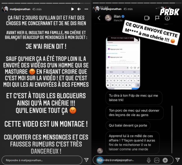 Illan Cto (Les Princes 9) s'en prend à Jonathan Matijas