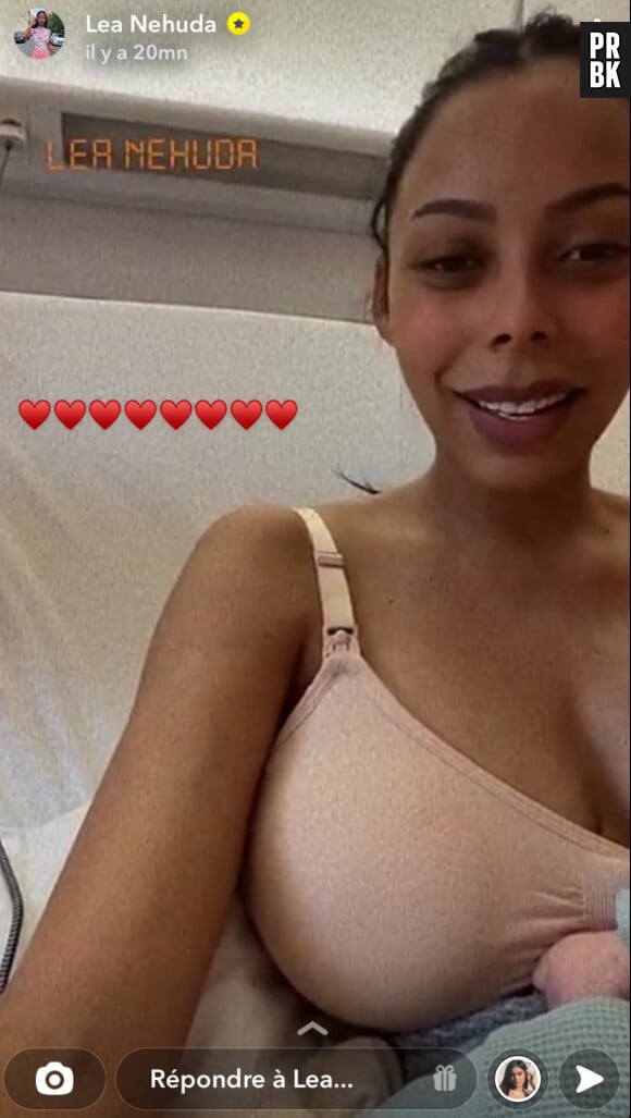 Nehuda annone la naissance de son 2ème enfant sur Snapchat