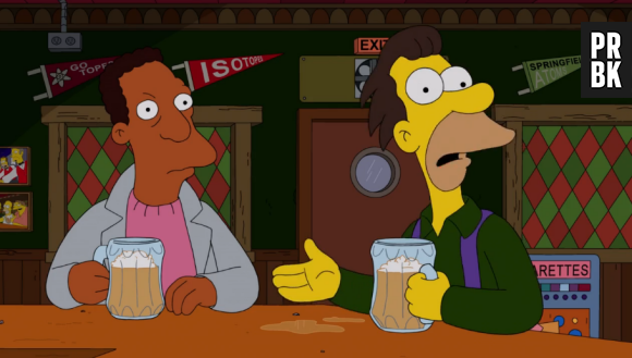 Le distributeur à cigarettes dans l'épisode 2 de la saison 34 des Simpson