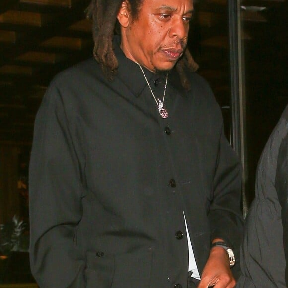 Exclusif - Le rappeur Jay-Z est allé dîner avec ses amis au restaurant Bird Street à West Hollywood, Los Angeles, Californie, Etats-Unis, le 1er février 2023.