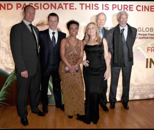 31st January, 2010: UK Premiere of 'Invictus' at The Odeon Westend, London. Among those attending, Francois Pienaar, Matt Damon, Adjoa Andoh, Lori McCreary, Clint Eastwood, Morgan Freeman.