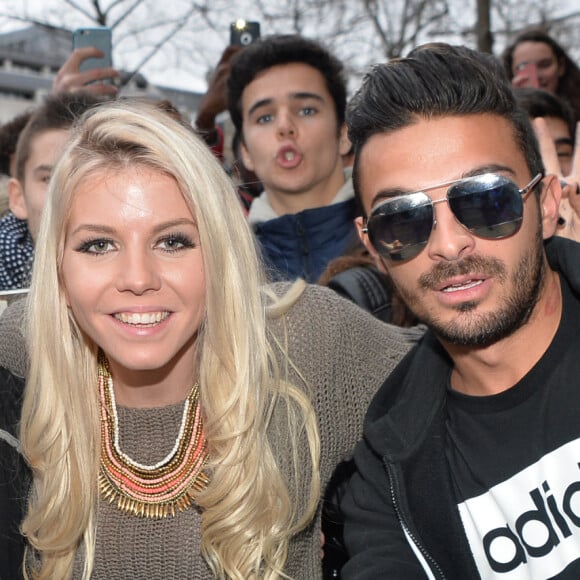 Paga, Jessica Thivenin et Julien Tanti à la soirée de lancement des Marseillais South America au cinéma Gaumont Marignan à Paris, le 21 février 2017. © Veeren/Bestimage