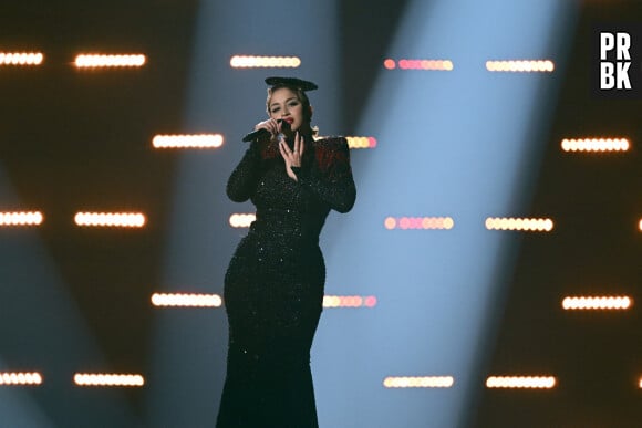 La Zarra lors de la répétition de la grande finale de la La 67e édition du concours de l'Eurovision au M&S Bank Arena à Liverpool le 12 mai 2023.