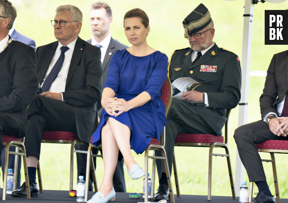 La famille Royale de Danemark lors de la cérémonie du centenaire de la réunification entre le Danemark et le Jutland du Sud à Frederikshoej le 13 juin 2021. 