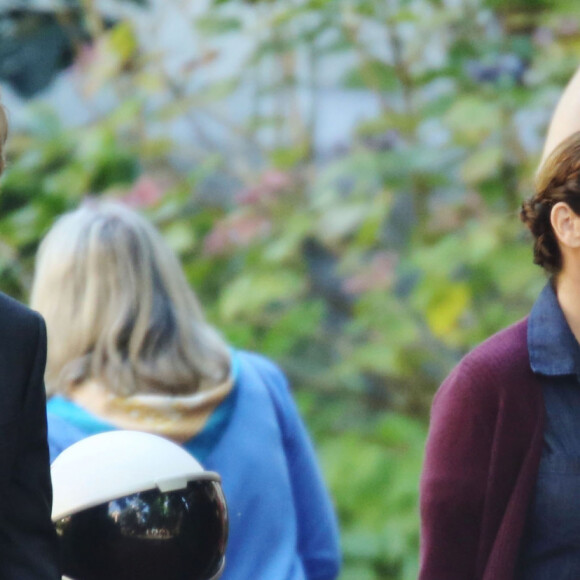 Owen Wilson, Julia Roberts et Jacob Tremblay sur le tournage de 'Wonder' à Vancouver, le 15 août 2016 