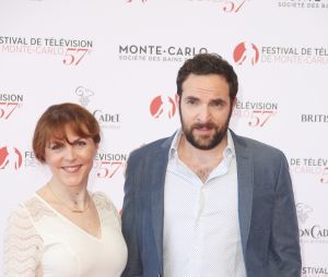 Anne-Élisabeth Blateau et David Mora lors de l'ouverture de la 57ème édition du Festival de la Télévision de Monte-Carlo le 16 juin 2017. © Denis Guignebourg / Bestimage