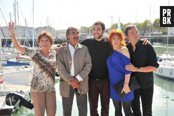 MARION GAME, GERAR HERNADEZ, DAVID MORA, ANNE ELIZABETH BLATEAU & FREDERIC BOURALY - PHOTOCALL DU FILM ' SCENES DE MENAGES ' - 13EME FESTIVAL DE LA FICTION TV DE LA ROCHELLE © Guillaume Gaffiot /Bestimage