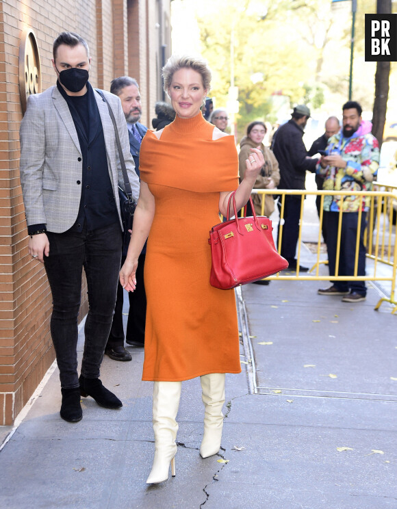 Katherine Heigl à la sortie de l'émission "The View" à New York, le 28 novembre 2022.