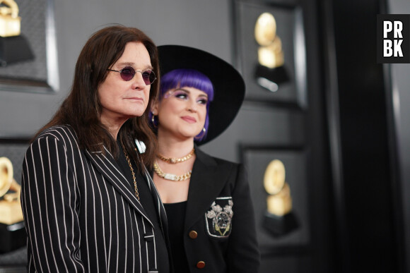 Ozzy Osbourne et sa fille Kelly Osbourne - 62ème soirée annuelle des Grammy Awards à Los Angeles, le 26 janvier 2020. 