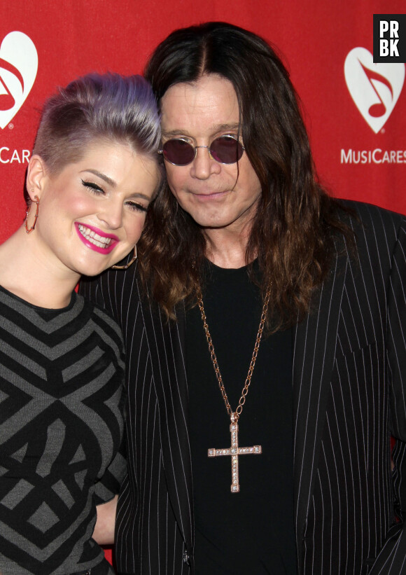 Kelly Osbourne, Ozzy Osbourne - People au concert "MusiCares MAP" à Los Angeles, le 13 mai 2014. 