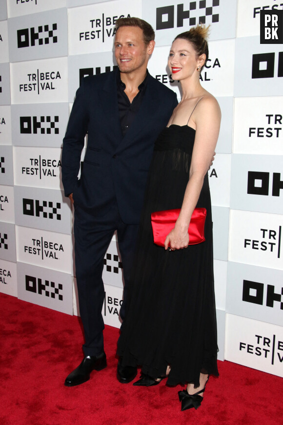 Sam Heughan and Caitríona Balfe à la première de Outlander au festival du film de Tribeca à New York le 9 juin 2023.