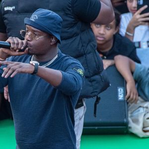 Ninho lors de la 20ème édition du Quai 54, le plus grand tournoi de Streetball, au stade de Roland Garros à Paris, France, le 1er juillet 2023. © Baptiste Autissier/Panoramic/Bestimage