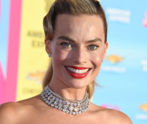 LOS ANGELES, CA - JULY 9: Margot Robbie at the world premiere of Barbie at Shrine Auditorium in Los Angeles, California on July 9, 2023.