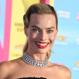LOS ANGELES, CA - JULY 9: Margot Robbie at the world premiere of Barbie at Shrine Auditorium in Los Angeles, California on July 9, 2023.
