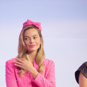 Margot Robbie, July 3, 2023 : Actress Margot Robbie attends a press conference to promote her movie "Barbie" in Seoul, South Korea. The new fantasy comedy film will be released in South Korea on July 19.