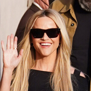 Reese Witherspoon arrive à l'émission Jimmy Kimmel Live! au centre El Capitan Entertainment à Hollywood, Los Angeles, Californie, Etats-Unis, le 2 février 2023.