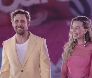 July 6, 2023, Mexico City, Mexico: Ryan Gosling and Margot Robbie attend the pink carpet for Barbie at Toreo Parque Central. on July 6, 2023 in Mexico City, Mexico. (Credit Image: © Carlos Tischler/eyepix via Zuma Press/Bestimage)