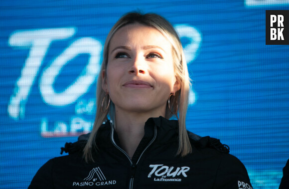Marion Rousse durant le prologue du Tour de Provence 2022 à Berre-l'Etang, le 10 février 2022.