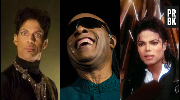 Il s'agit du rappeur et producteur Dr. Dre.
Prince, Stevie Wonder et Michael Jackson.