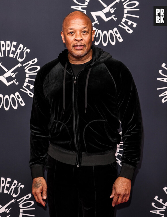 Dr Dre au photocall de la soirée "Flipper's Roller Boogie Palace" à Londres, le 9 novembre 2022.