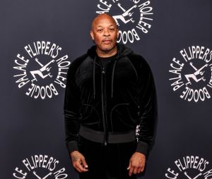 Dr Dre au photocall de la soirée "Flipper's Roller Boogie Palace" à Londres, le 9 novembre 2022.