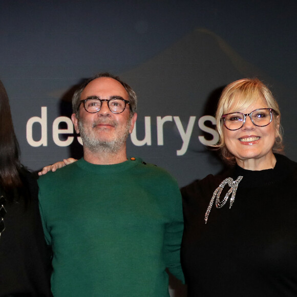 Jean-Luc Reichmann (Président du jury Jeunesse), Mathilda May (Présidente du jury Fiction), Bruno Solo (Président du jury Documentaire) et Laurence Boccolini (Présidente du jury Flux) Le 1er février 2023 © Patrick Bernard / Bestimage