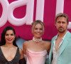 12 July 2023. ‘Barbie’ European Premiere in London.UK Pictured - America Ferria, Ryan Gosling and Margot Robbie