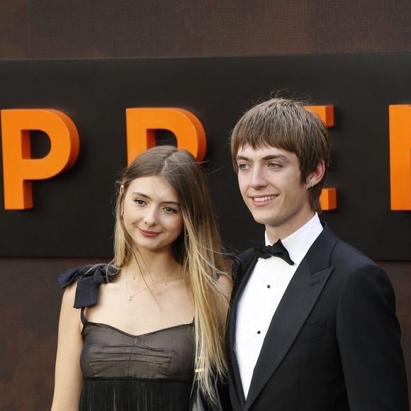 BGUK_2685708 - London, UNITED KINGDOM - Cast and guests walk along the 'charred' black carpet at the Oppenheimer Premiere in London. Pictured: Francis Bourgeois