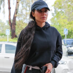 Kim Kardashian va assister à un match de basket de son fils Saint à Los Angeles, le 19 mai 2023.