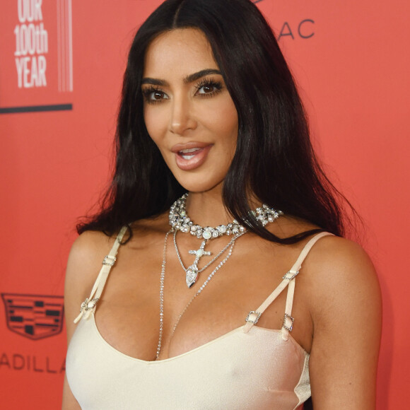 Kim Kardashian au photocall du gala "2023 Time 100" à New York, le 26 avril 2023. 