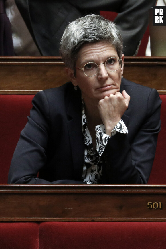 Sandrine Rousseau - Séance de questions au gouvernement à l'assemblée nationale, Paris, le 11 octobre 2022. © Stéphane Lemouton / Bestimage 