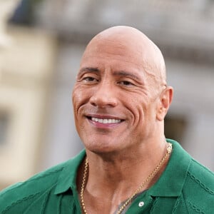 Dwayne "The Rock" Johnson au photocall du film "Adam Black" à Madrid, le 19 octobre 2022. 