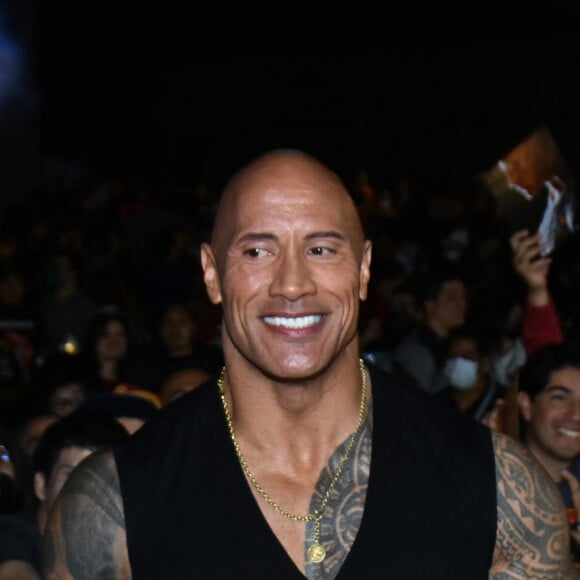 Dwayne Johnson (The Rock) à la première du film "Black Adam" au Diego Rivera Museum à Mexico, le 3 octobre 2022. © Carlos Tischler Eyepix Group/eyepix via Zuma Press/Bestimage